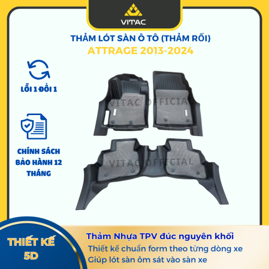 THẢM LÓT SÀN Ô TÔ CÓ THẢM RỐI ATTRAGE 2013-2024 (1)